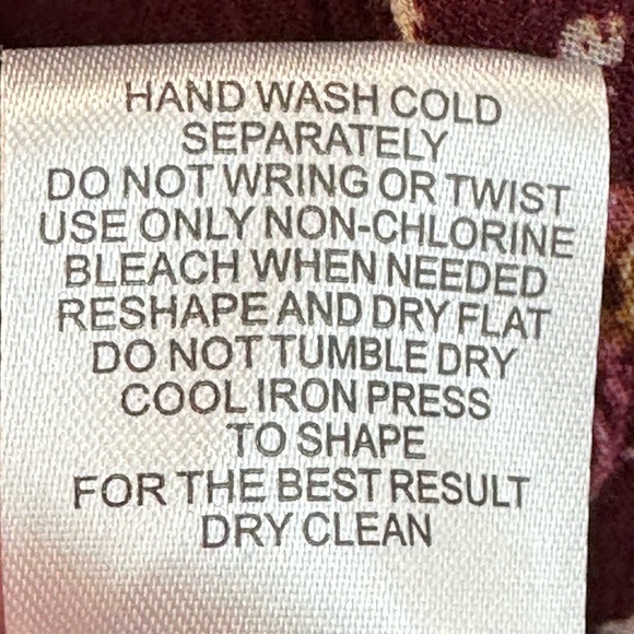 Hippie Rose Long Sleeve Cold Shoulder Floral Print Blouse - Red - size Large - Picture 9 of 13